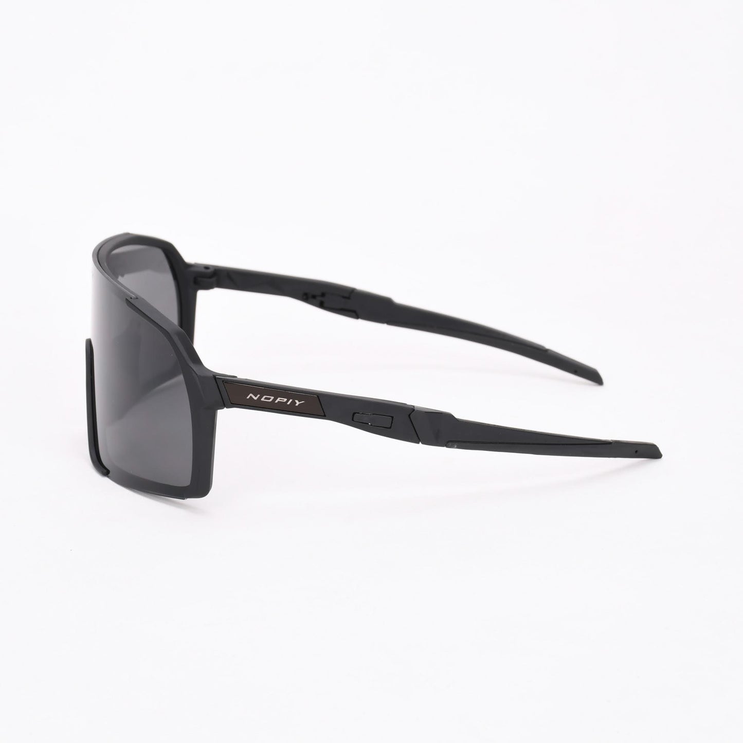 Fietsbril NOPIY Olwyn Zwart met Zwarte Lens - Nopiy