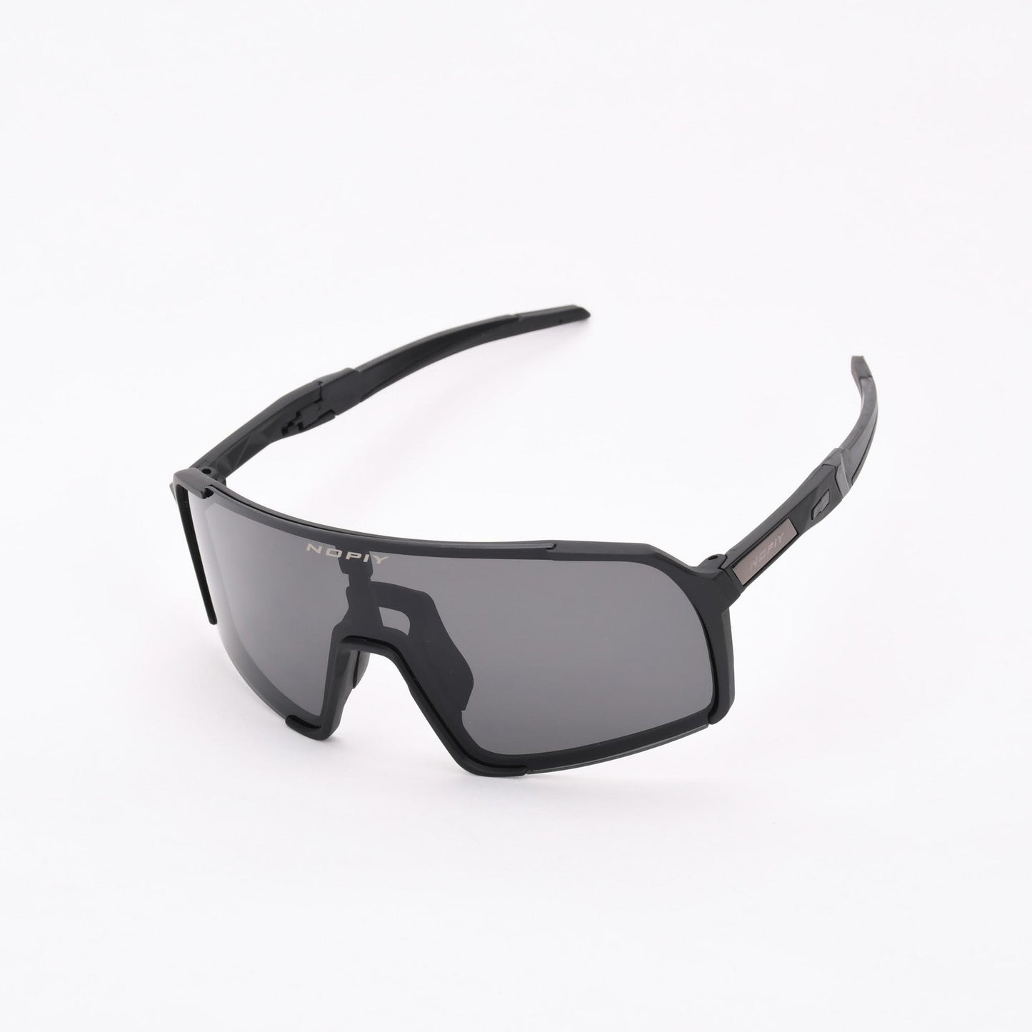 Fietsbril NOPIY Olwyn Zwart met Zwarte Lens - Nopiy