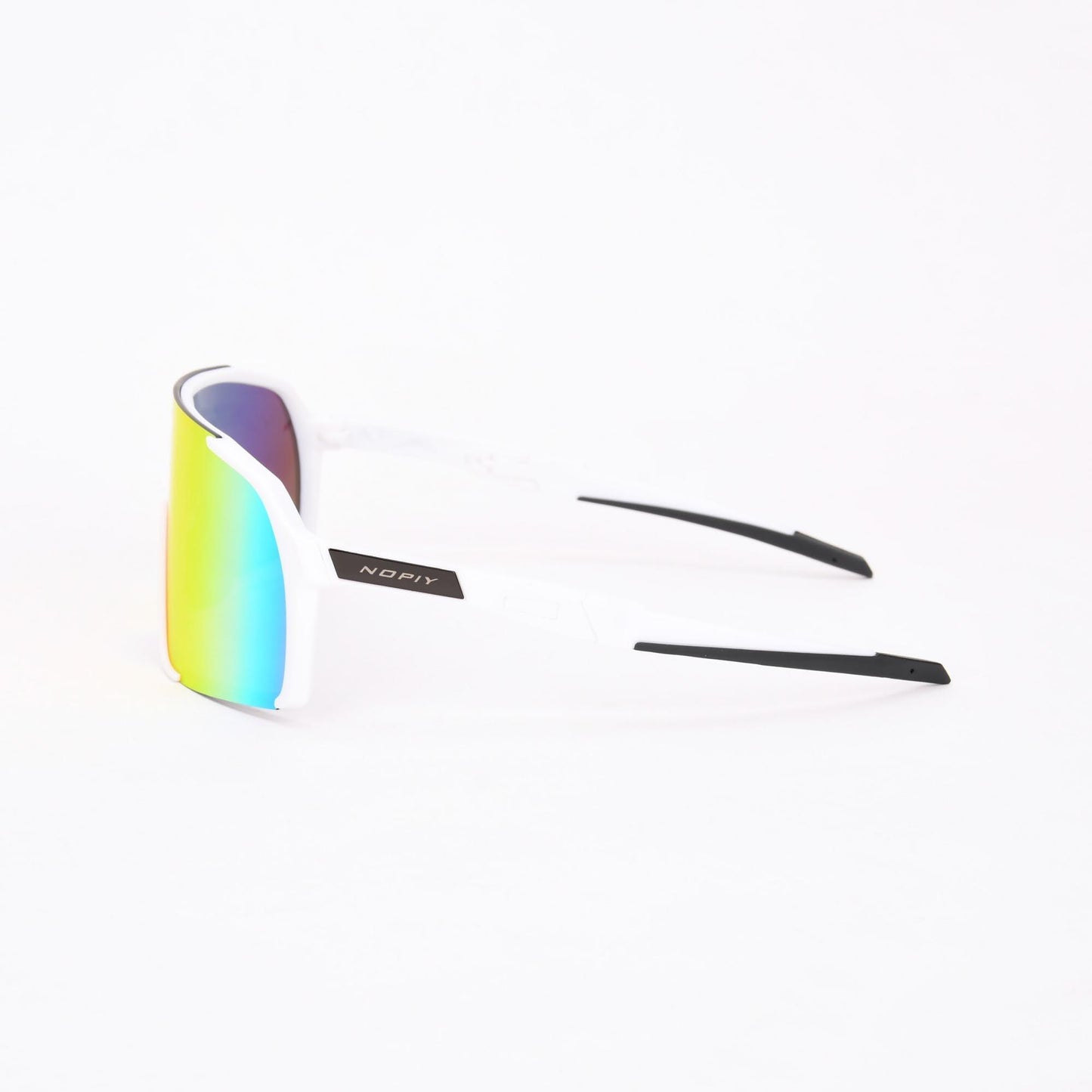 Fietsbril NOPIY Olwyn Wit met Rode Lens - Nopiy