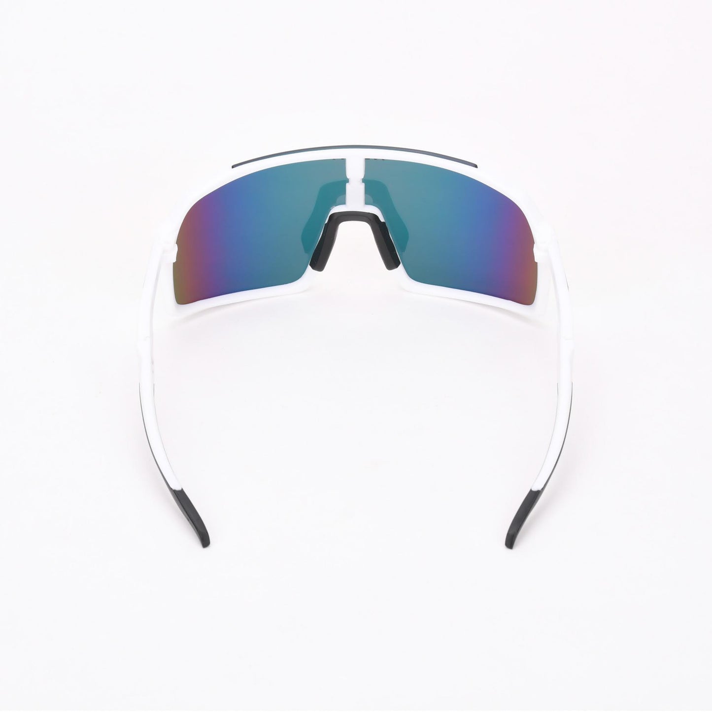 Fietsbril NOPIY Olwyn Wit met Rode Lens - Nopiy