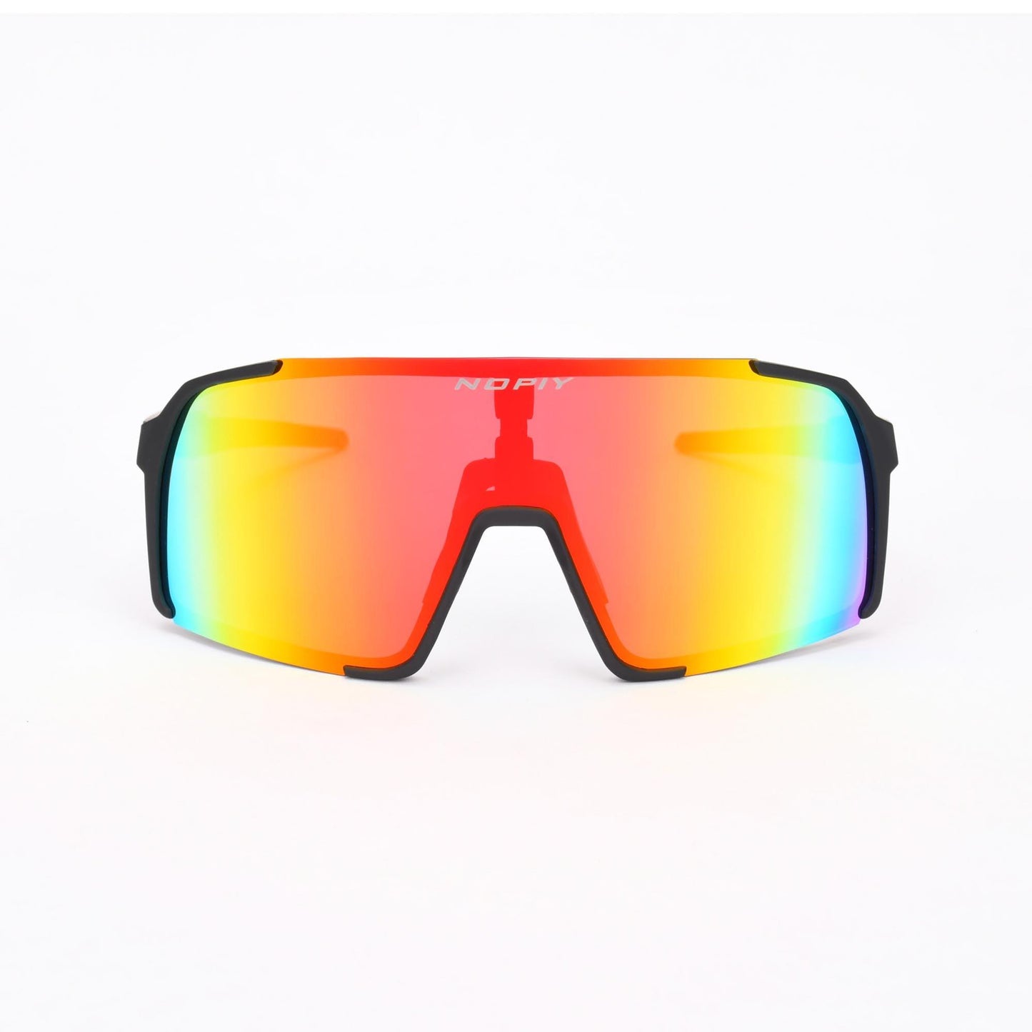 Fietsbril NOPIY Olwyn Zwart met Rode Lens - Nopiy