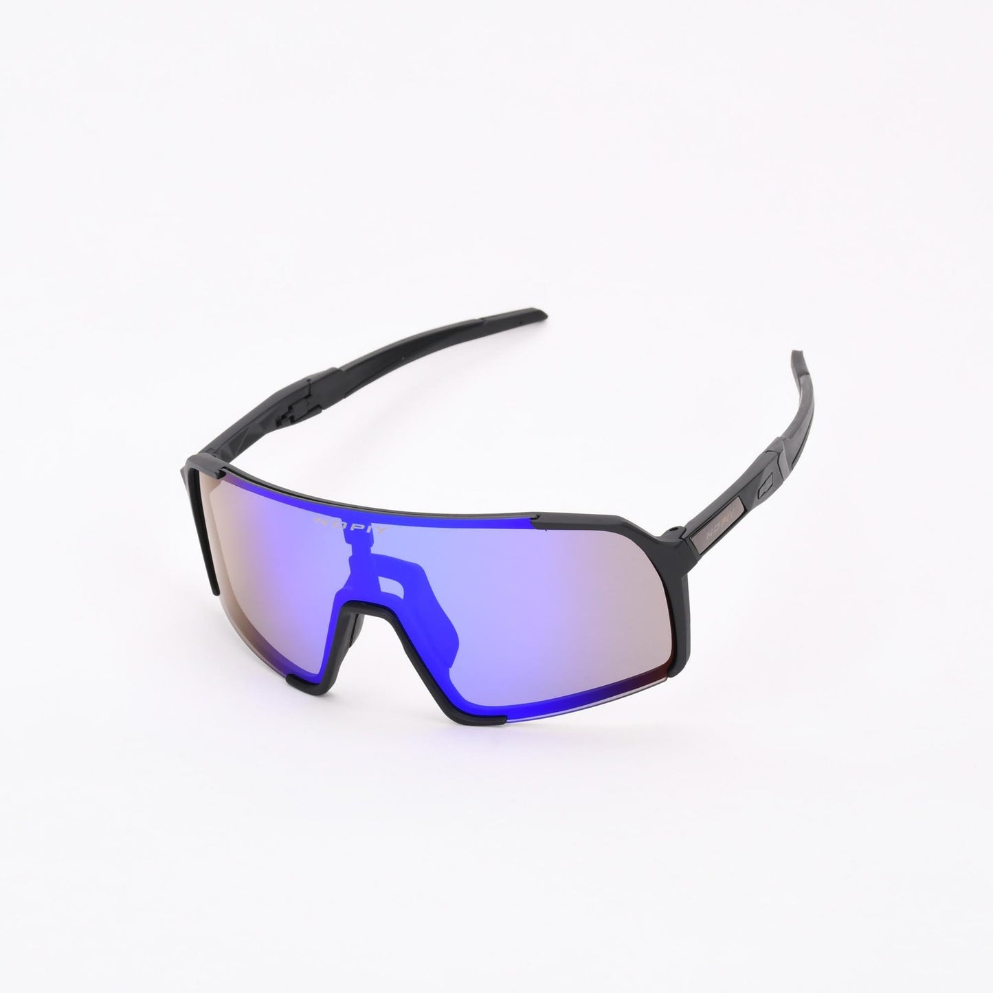 Fietsbril NOPIY Olwyn Zwart met Blauwe Lens - Nopiy