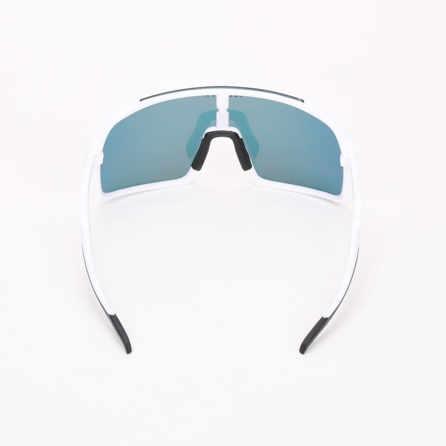 Fietsbril NOPIY Olwyn Wit met Vol Rode Lens - Nopiy